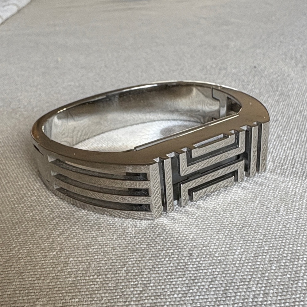 Tory Burch Silver Geometric Cuff